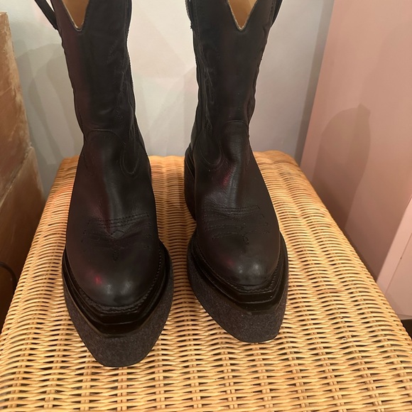 Maison Martin Margiela Black Platform Boots - Picture 2 of 5